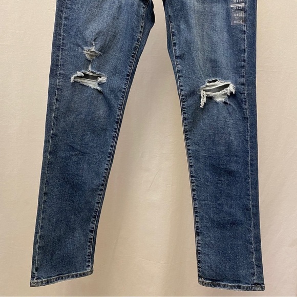 Abercrombie Fitch 30x32 NWT Rustin Athletic Skinny Mens Jeans Stretch Distressed - Picture 4 of 11